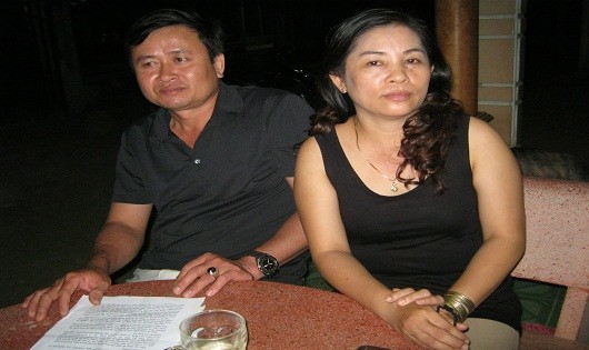 Vợ chồng ông Nguyễn Đình Trung.