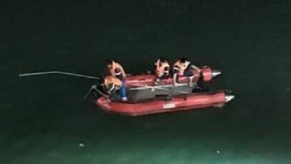 Đội cứu nạn cứu hộ Thái Nguyên tiến hành tìm kiếm thi thể nạn nhân