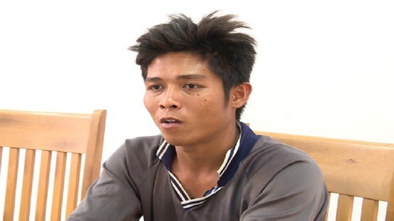 Huỳnh Minh Tôn tại cơ quan điều tra.