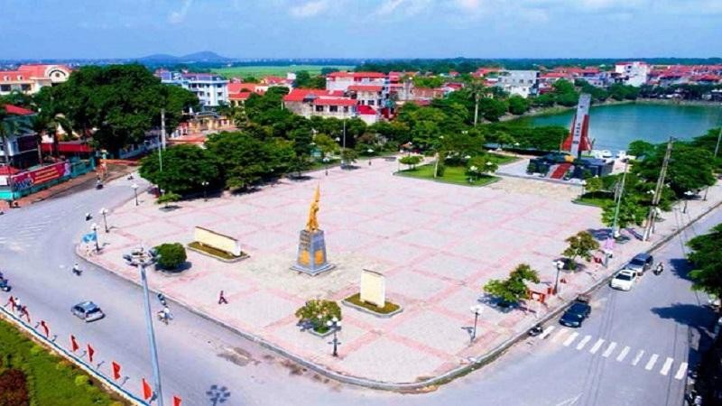 Một góc thị trấn Thắng, huyện Hiệp Hòa (nguồn: Internet).