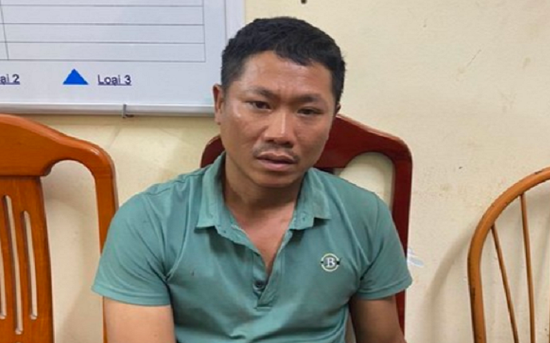 Đối tượng Bùi Văn Thanh bị cơ quan công an bắt giữ (Ảnh: CA)