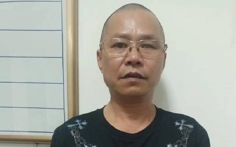 Đối tượng Nguyễn Văn Giang bị cơ quan công an bắt giữ (Ảnh: CA).