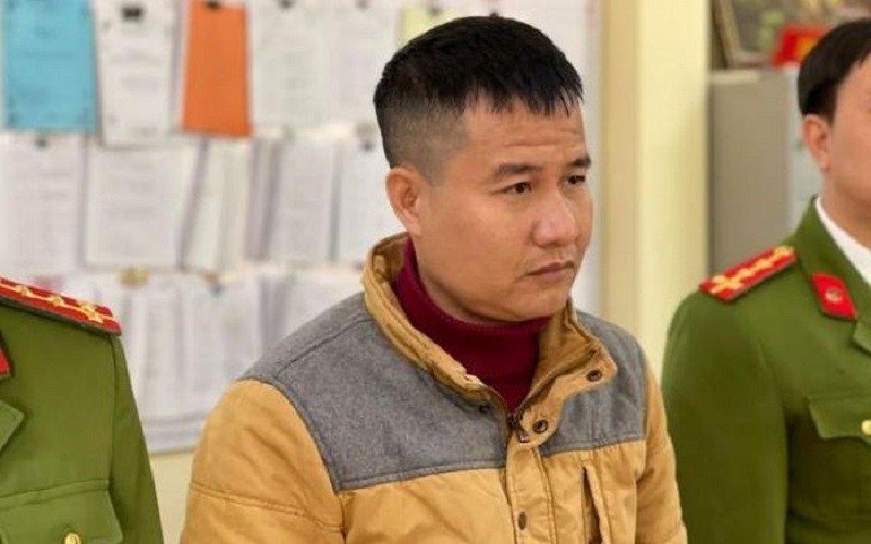 Nguyễn Như Thành bị cơ quan công an bắt giữ. (Ảnh: CA)