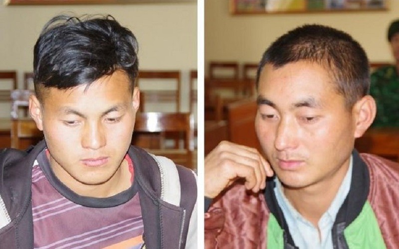 Các đối tượng bị Bộ đội Biên phòng tỉnh Nghệ An bắt giữ.