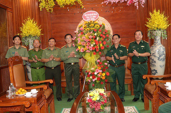 Ban Giám đốc Công an tỉnh Tây Ninh chúc mừng 61 năm ngày thành lập  Bộ đội Biên phòng Việt Nam.