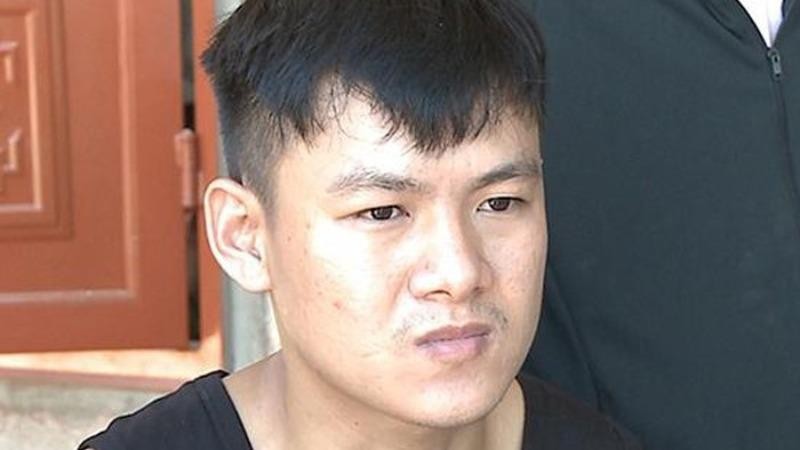 Đối tượng Nguyễn Đạt khi bị bắt giữ.