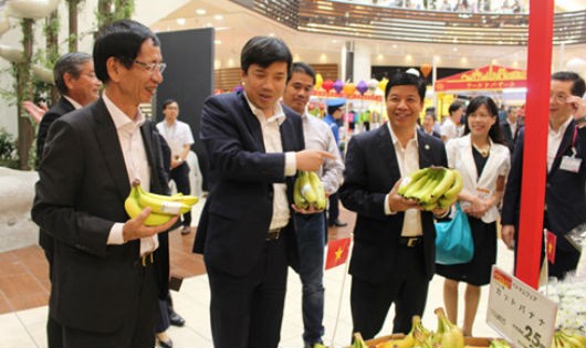 Chuối Việt Nam có mặt trong chuỗi siêu thị Aeon Mall Nhật Bản