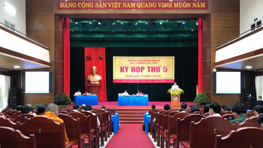 Kỳ họp cuối năm 2021 được Hội đồng nhân dân tỉnh Đồng Nai khoá X tổ chức trong 3 ngày