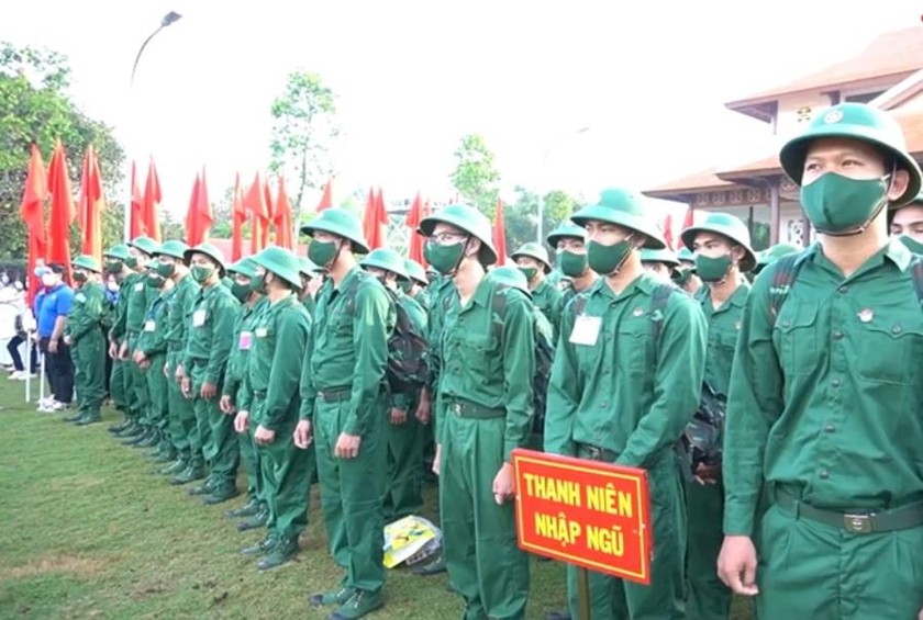 Thanh niên tỉnh Tây Ninh lên đường làm nhiệm vụ bào vệ Tổ quốc