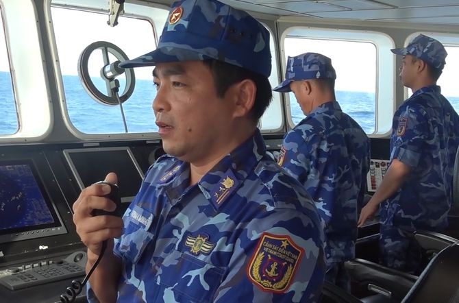 Lực lượng Cảnh sát biển làm nhiệm vụ tuần tra, kiểm soát trên biển.