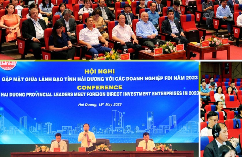 Hải Dương tổ chức Hội nghị gặp mặt giữa lãnh đạo tỉnh với các doanh nghiệp FDI trên địa bàn tỉnh năm 2023 vừa qua để lắng nghe, chia sẻ, tháo gỡ khó khăn cho các doanh nghiệp.
