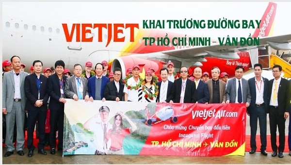 VietJet khai trương đường bay TP Hồ Chí Minh - Vân Đồn