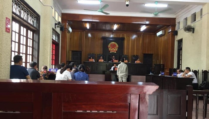 Bị cáo Phạm Văn Trà tại tòa.