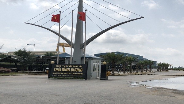 Công ty CP đóng tàu Thái Bình Dương có trụ sở tại huyện Tiên Lãng