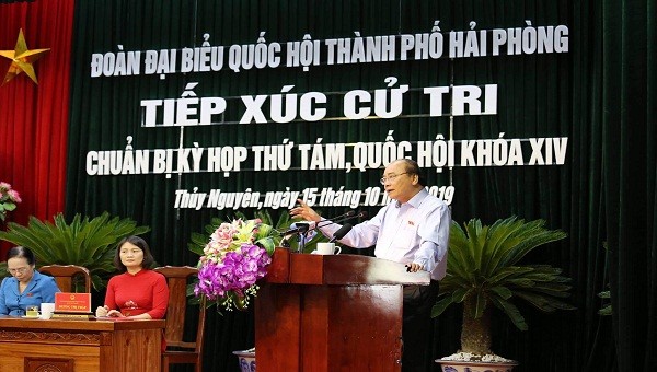 Thủ tướng phát biểu tại buổi tiếp xúc