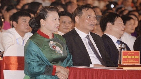 Chủ tịch Quốc hội Nguyễn Thị Kim Ngân dự lễ công bố