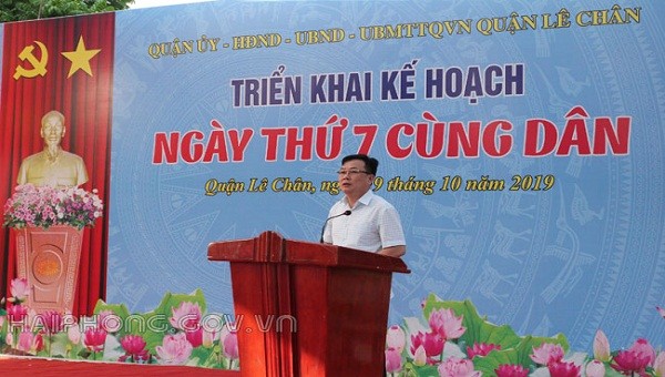 "Ngày thứ 7 cùng dân" đã tạo hiệu ứng đặc biệt đối với người dân quận Lê Chân