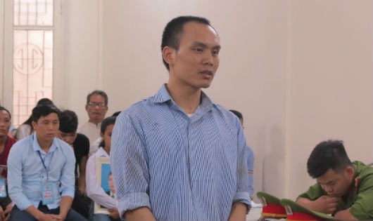 Bị cáo Quang tại tòa