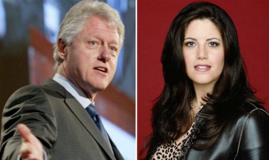 Cựu Tổng thống Mỹ Bill Clinton và cựu thực tập sinh Nhà Trắng Monica Lewinsky