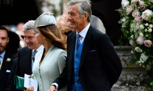 David Matthews cùng vợ, Jane, trong đám cưới của Jame Matthews và Pipa Milddeton, em gái Công nương Kate Middleton.
