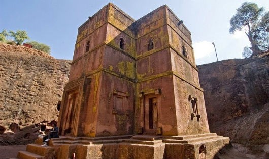 Hình ảnh nhà thờ đá ở Lalibela