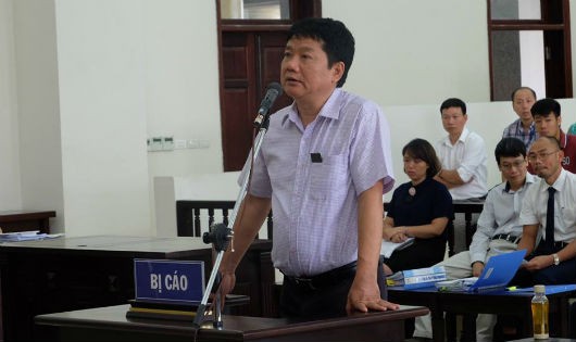 Bị cáo Đinh La Thăng tại phiên tòa phúc thẩm