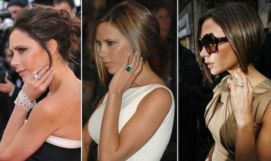 Victoria Beckham sở hữu hàng loạt chiếc nhẫn kim cương, đá quý khiến bao người ngưỡng mộ.