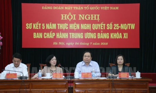 Hội nghị sơ kết 5 năm thực hiện Nghị quyết số 25-NQ/TW của Ban Chấp hành Trung ương Đảng khóa XI của MTTQ Việt Nam