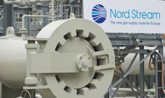 Một cơ sở trong công trình đường ống dẫn khí đốt Nord Stream dài 1.224 km xuyên qua biển Baltic.  