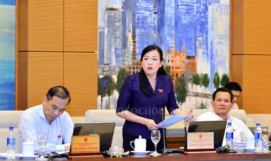 Trưởng ban Dân nguyện Nguyễn Thanh Hải phát biểu tại phiên họp.