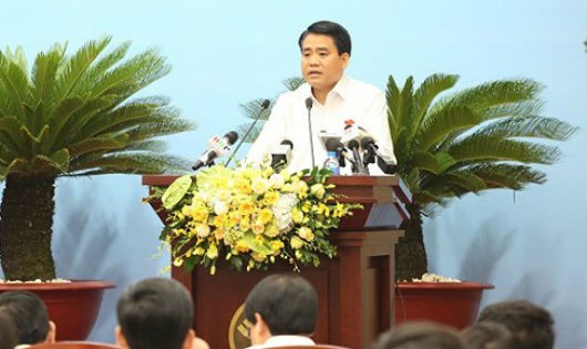 Chủ tịch TP Hà Nội Nguyễn Đức Chung cho biết sẽ kiên quyết thu hồi dự án chậm tiến độ.