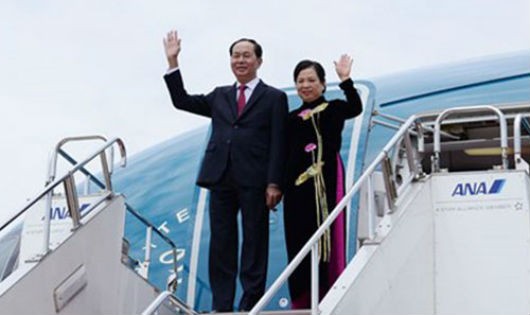 Chủ tịch nước Trần Đại Quang và phu nhân