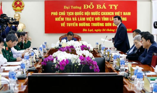 Toàn cảnh Đoàn công tác của Quốc hội làm việc với tỉnh Lâm Đồng