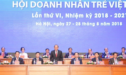 Phó Thủ tướng Trương Hòa Bình phát biểu tại Đại hội. Ảnh: VGP/Lê Sơn