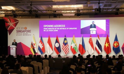 Thủ tướng Singapore Lý Hiển Long phát biểu tại Hội nghị
