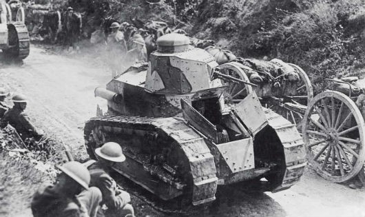 Một chiếc xe tăng FT trong Thế chiến 1