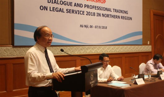 Thứ trưởng Phan Chí Hiếu phát biểu tại Hội nghị.