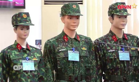 3 phương án họa tiết ngụy trang mới (với màu sắc dành cho Lục quân, Biên phòng), từ trái qua phải: Phương án 1, 2 và 3.