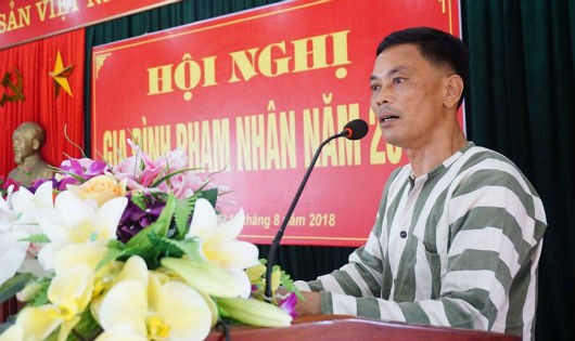 Nguyễn Ngọc Thấu trải lòng tại Hội nghị gia đình phạm nhân.