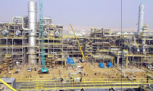 Nhà máy Lọc hóa dầu Nghi Sơn khi đang thi công