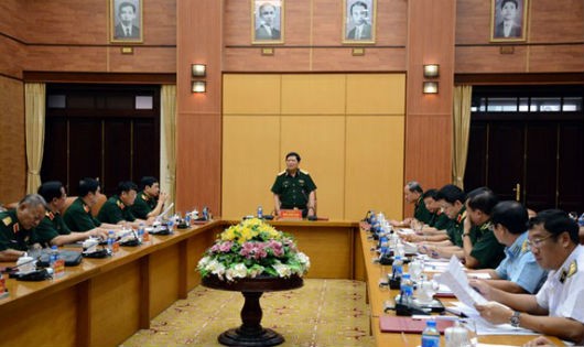 Đại tướng Ngô Xuân Lịch phát biểu tại Hội nghị