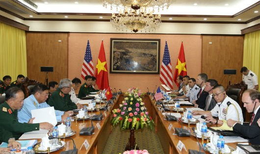 Quang cảnh buổi đối thoại Chính sách Quốc phòng Việt Nam - Hoa Kỳ năm 2018