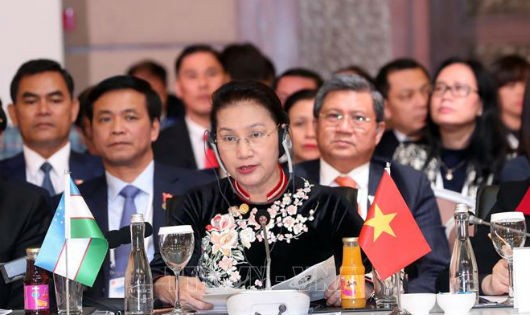 Chủ tịch Quốc hội Nguyễn Thị Kim Ngân dự và phát biểu tại Hội nghị MSEAP3 