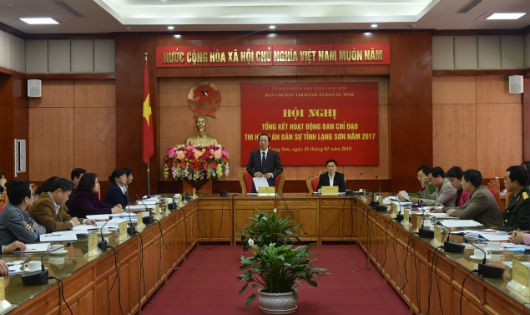 Hội nghị tổng kết hoạt động của Ban Chỉ đạo THADS tỉnh Lạng Sơn năm 2017.
