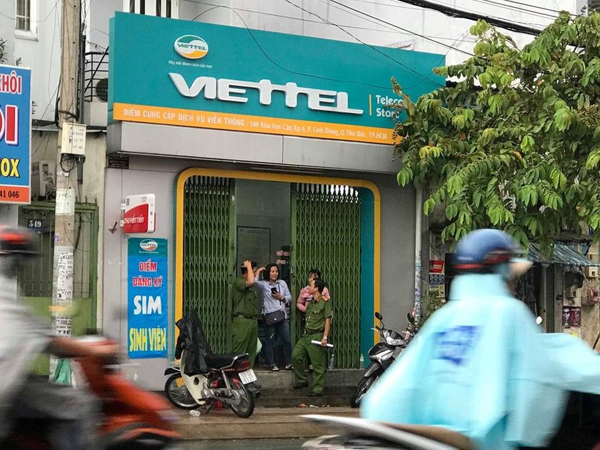 Cửa hàng Viettel bị trộm