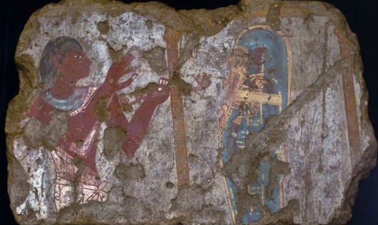 Mẫu vật từ Mộ Tetiki được trưng bày ở Bảo tàng Luxor, Ai Cập, lần đầu tiên sau khi được chuyển về từ Bảo tàng Louvre, Pháp, năm 2009