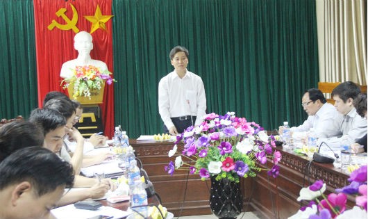 Thứ trưởng Nguyễn Khánh Ngọc làm việc với Sở Tư pháp, Cục THADS Nghệ An