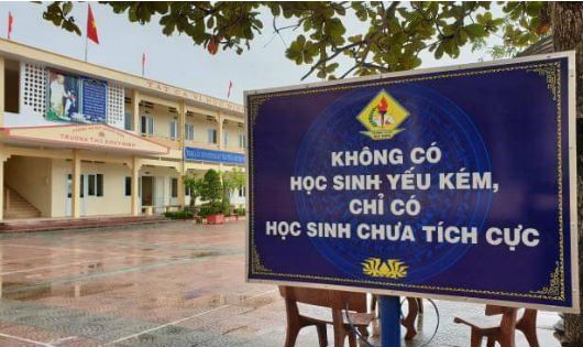 Trường THCS Duy Ninh - nơi xảy ra vụ học sinh lớp 6 bị tát 231 tát.