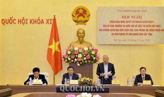 Phó Chủ tịch QH Uông Chu Lưu phát biểu tại Hội nghị