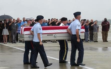 Lễ trao trả hài cốt binh lính Mỹ  lần thứ 147 tại Đà Nẵng ngày 11/12 vừa qua. 